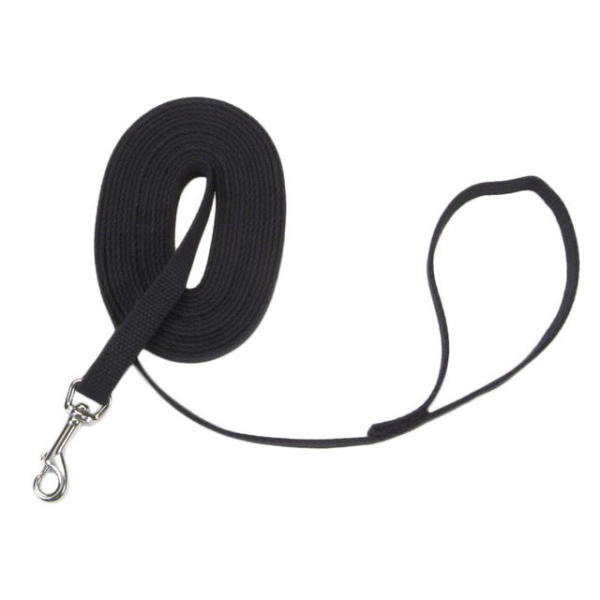 TrainRight! - Dog - Cotton Web Training Leash Black