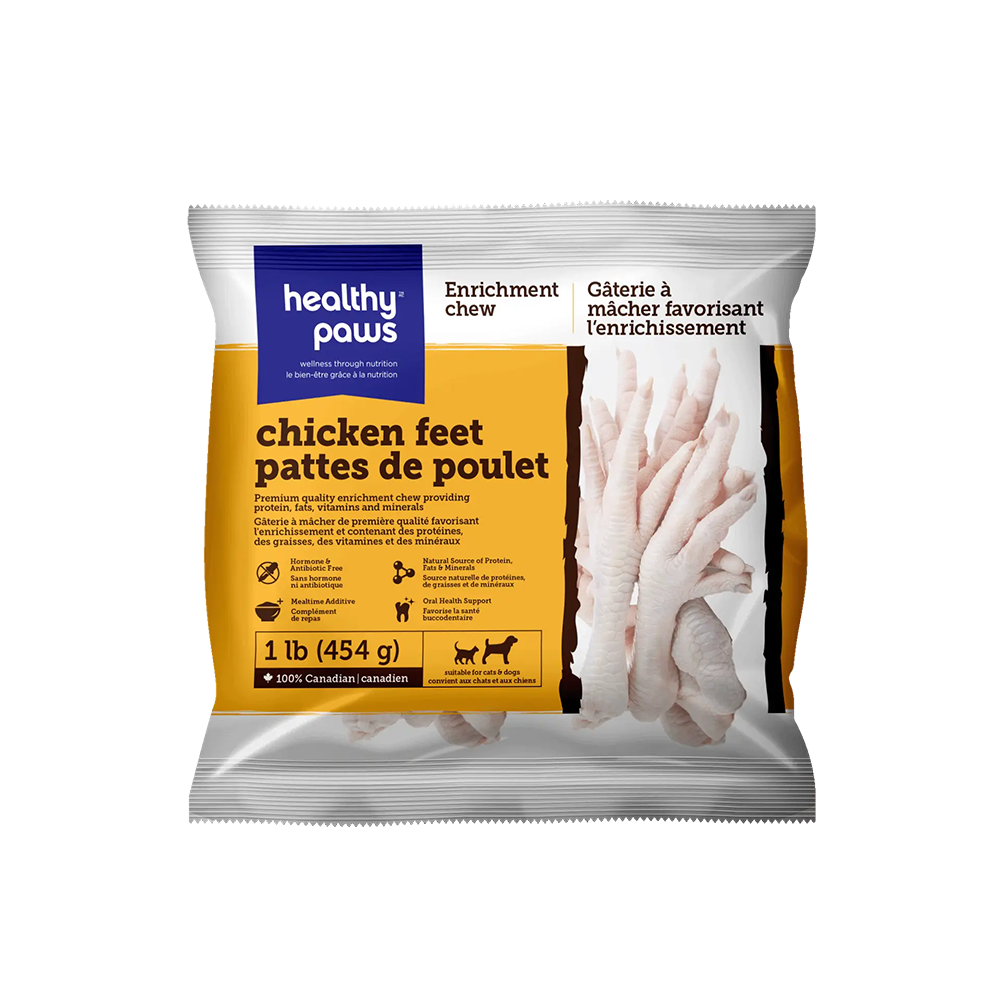Healthy Paws - Cat & Dog - Frozen Raw Enrichment Chicken Feet