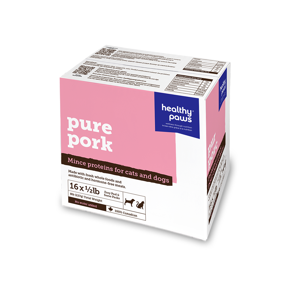 Healthy Paws - Cat & Dog - Frozen Raw Pure Mince Pork & Organ