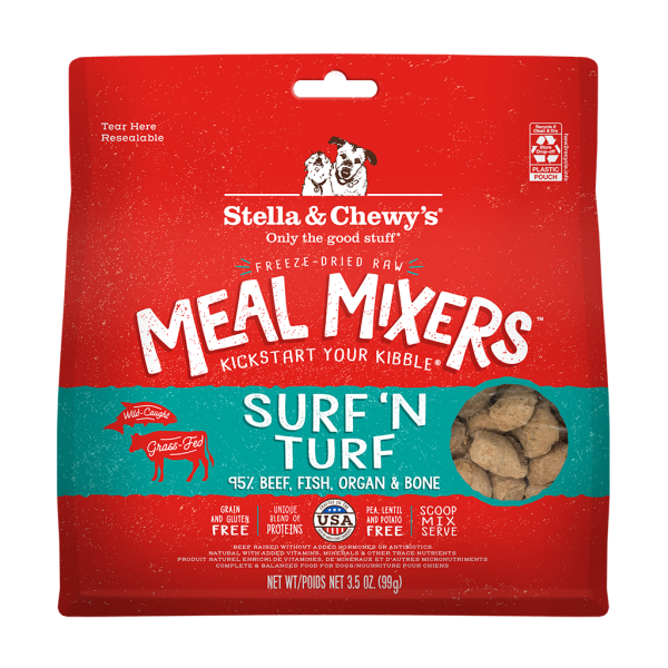 Stella & Chewy's - Dog - Freeze Dried Meal Mixers Surf N Turf