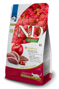 Farmina - Cat - N&D Quinoa Hairball Control Adult Grain Free Duck Recipe