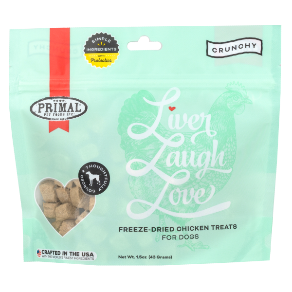 Primal - Dog - Liver Laugh Love Freeze Dried Treats Chicken