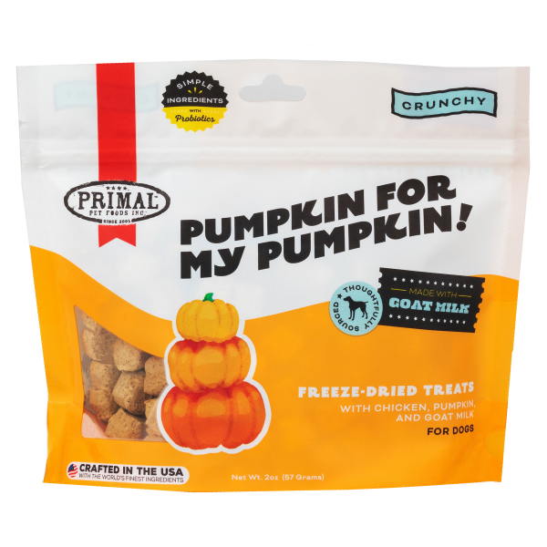 Primal - Dog - Pumpkin For My Pumpkin Freeze Dried Treats Chicken & Goat Milk
