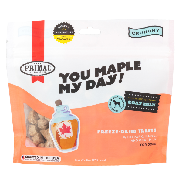 Primal - Dog - You Maple My Day Freeze Dried Treats Pork & Goat Milk
