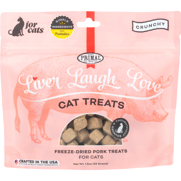 Primal - Cat - Liver Laugh Love Freeze-Dried Treats Pork