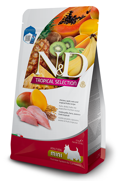 Farmina - Dog - N&D Tropical Selection Adult Small Breed Chicken & Fruits Recipe