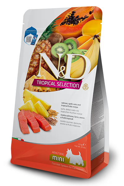 Farmina - Dog - N&D Tropical Selection Adult Small Breed Salmon & Fruits Recipe