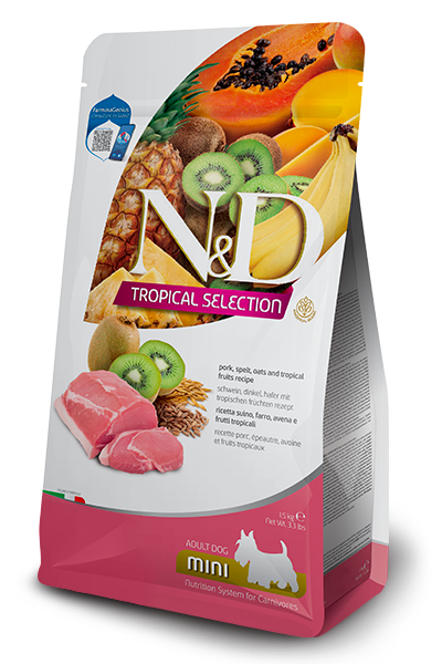 Farmina - Dog - N&D Tropical Selection Adult Small Breed Pork & Fruits Recipe