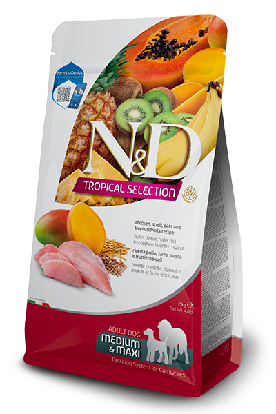 Farmina - Dog - N&D Tropical Selection Adult Large Breed Chicken & Fruits Recipe