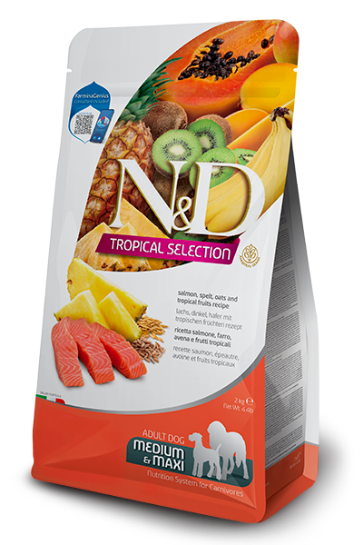 Farmina - Dog - N&D Tropical Selection Adult Large Breed Salmon & Fruits Recipe