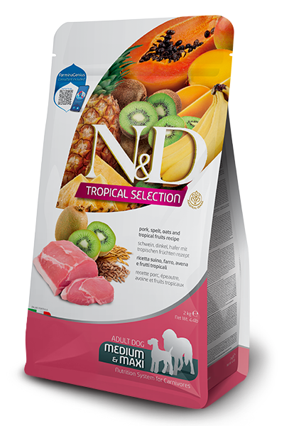 Farmina - Dog - N&D Tropical Selection Adult Large Breed Pork & Fruits Recipe