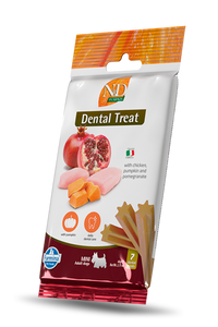 Farmina - Dog - N&D Pumpkin Grain Free Dental Treat Adult Small Breed Chicken & Pomegranate