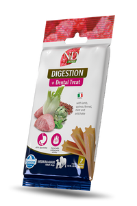 Farmina - Dog - N&D Quinoa Digestion Dental Treat Adult Large Breed Lamb, Fennel, Mint & Artichoke 
