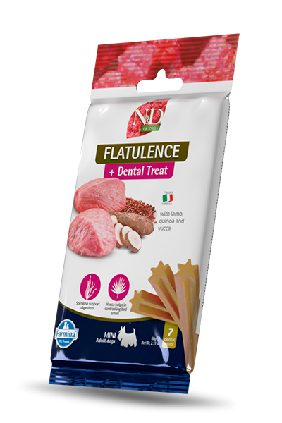 Farmina - Dog - N&D Quinoa Flatulence Dental Treat Adult Small Breed Lamb & Yucca 