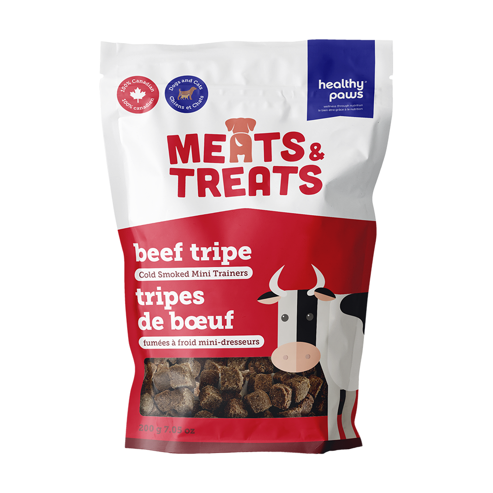 Healthy Paws - Dog - Cold Smoked Mini Trainers Beef Tripe