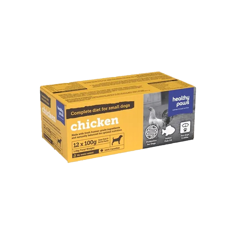 Healthy Paws - Dog - Frozen Raw Small Canine Complete Dinner Chicken