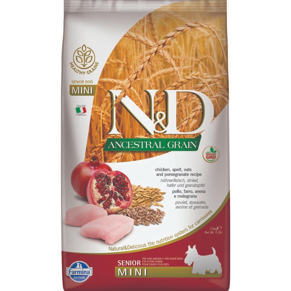 Farmina - Dog - N&D Ancestral Grain Senior Chicken & Pomegranate Recipe Mini