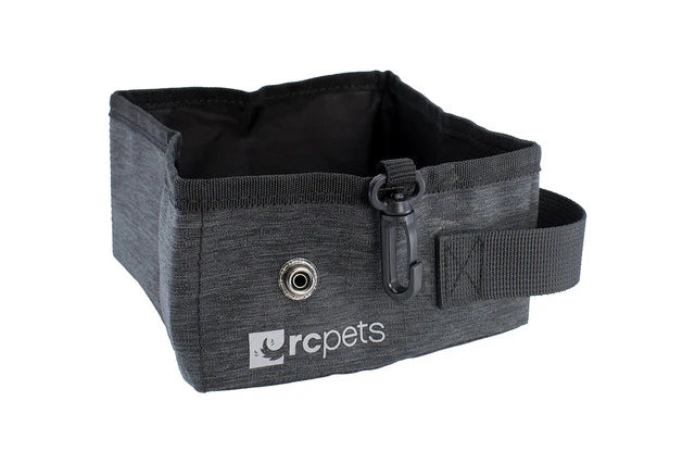 RC Pets - Dog - On the Go Bowl Heather Black
