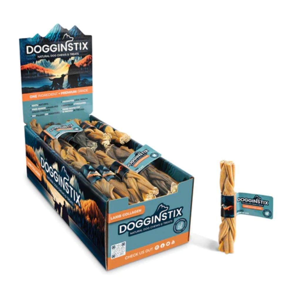 Dogginstix - Dog - Braided Lamb Collagen