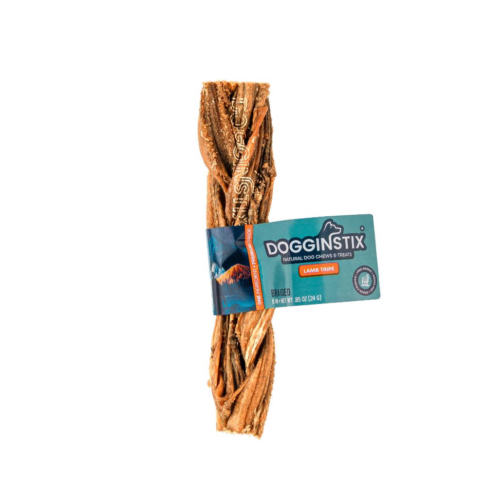 Dogginstix - Dog - Braided Stick Lamb Tripe