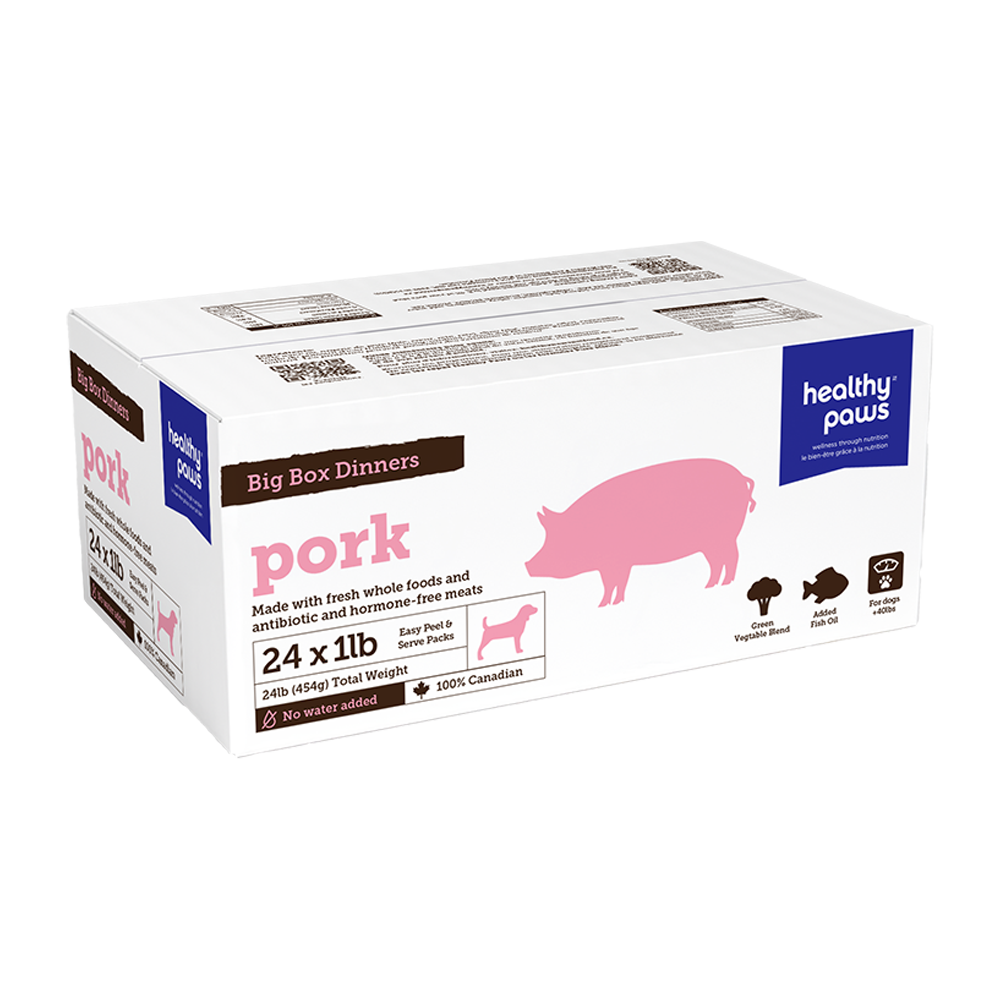 Healthy Paws - Dog - Frozen Raw Big Box Dinner Pork