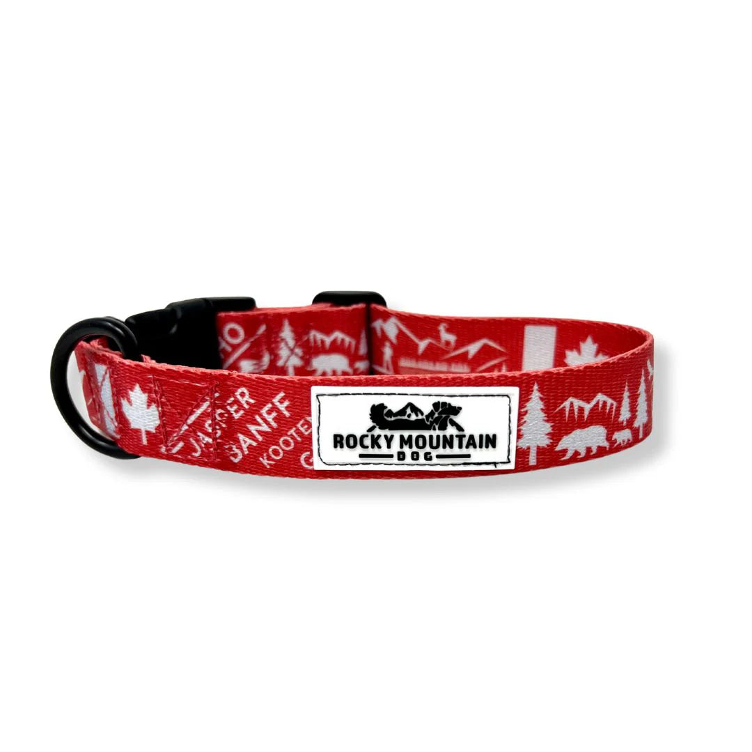 Rocky Mountain Dog - Dog - Collar Canadian Rockies Red