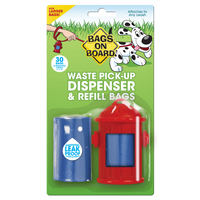 Bags on Board - Dog - Hydrant Dispenser Red w/ 30 Bags