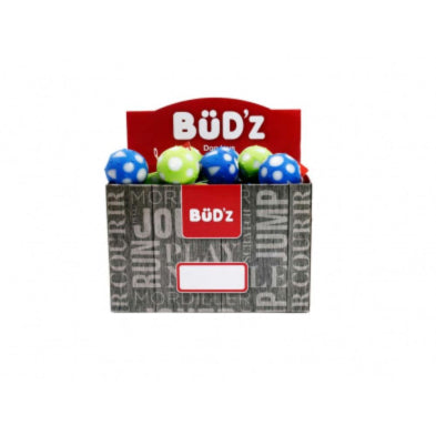 BüD'z - Dog - Rubber Toys Full Balls Blue+Lime Green Single