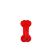 BüD'z - Dog - Rubber Toys Rubber Spiked Bone Red