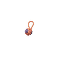 BüD'z - Dog - Rope Toy Monkey Fist with Loop Orange & Purple