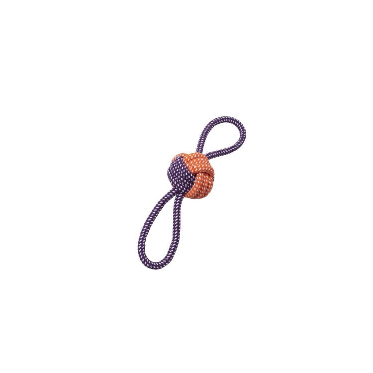 BüD'z - Dog - Rope Toy Monkey Fist Butterfly Orange & Purple
