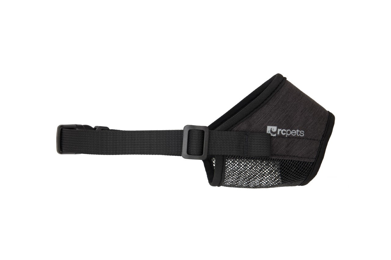 RC Pets - Dog - Soft Fit Muzzle Heather Black