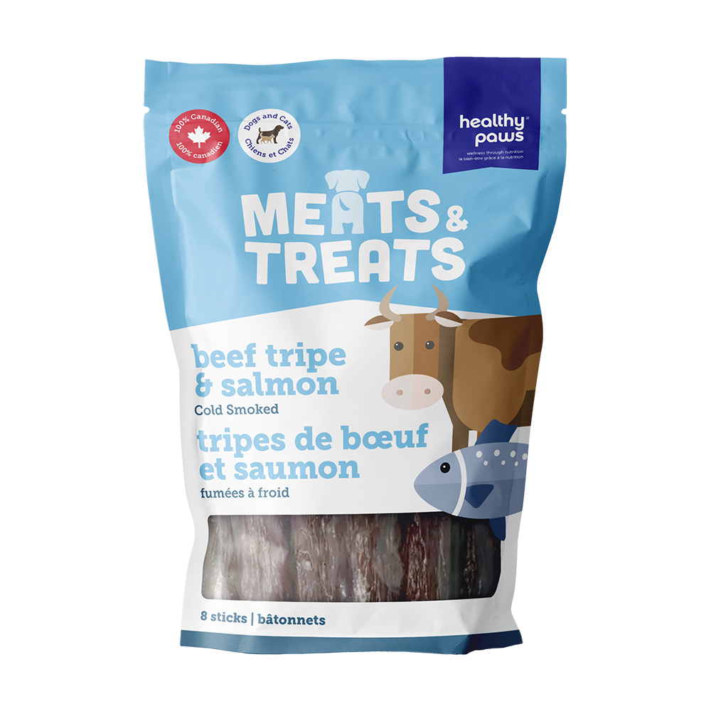 Healthy Paws - Dog - Cold Smoked Beef Tripe & Salmon Sticks