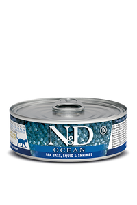 Farmina - Cat - N&D Ocean Adult Grain Free Sea Bass, Squid & Shrimp