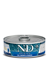 Farmina - Cat - N&D Ocean Kitten Grain Free Cod, Shrimp & Pumpkin Recipe