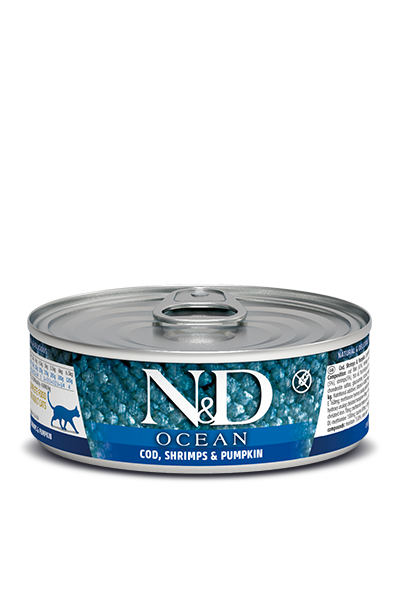Farmina - Cat - N&D Ocean Adult Grain Free Cod, Shrimp & Pumpkin