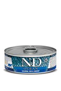 Farmina - Cat - N&D Ocean Adult Grain Free Salmon, Cod & Shrimp Recipe