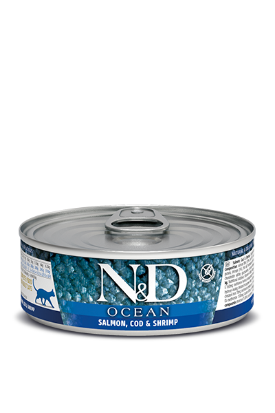 Farmina - Cat - N&D Ocean Adult Grain Free Salmon, Cod & Shrimp Recipe