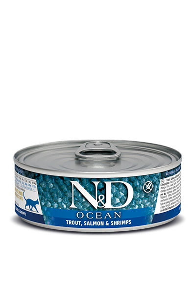 Farmina - Cat - N&D Ocean Adult Grain Free Trout, Salmon & Shrimp