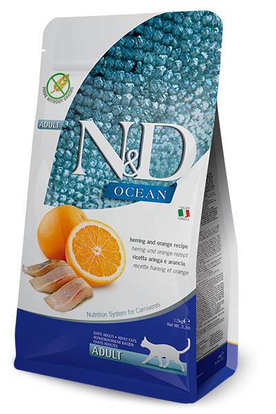 Farmina - Cat - N&D Ocean Adult Grain Free Herring & Orange Recipe