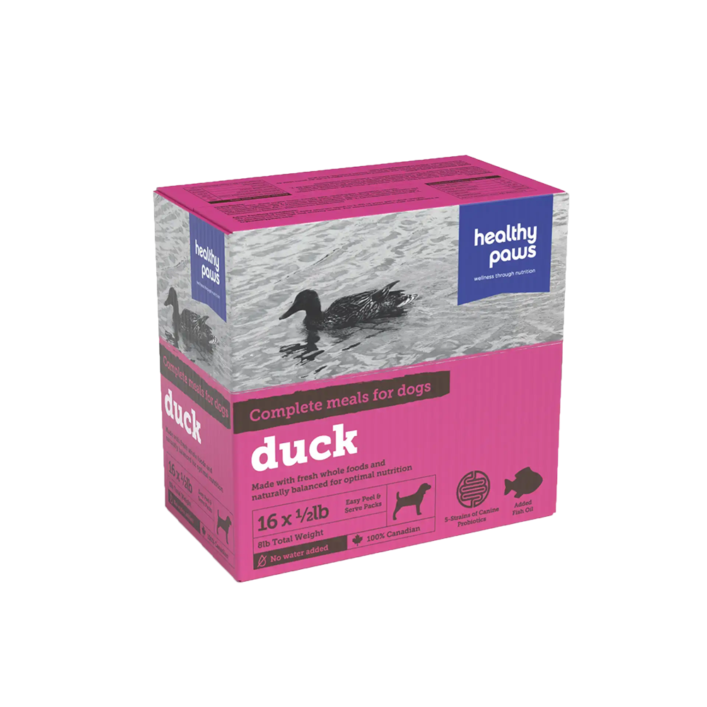 Healthy Paws - Dog - Frozen Raw Complete Dinner Duck