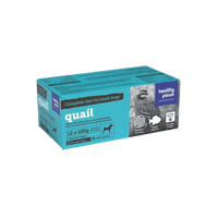 Healthy Paws - Dog - Frozen Raw Small Canine Complete Dinner Quail