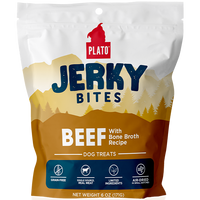 Plato - Dog - Jerky Bites Beef with Bone Broth