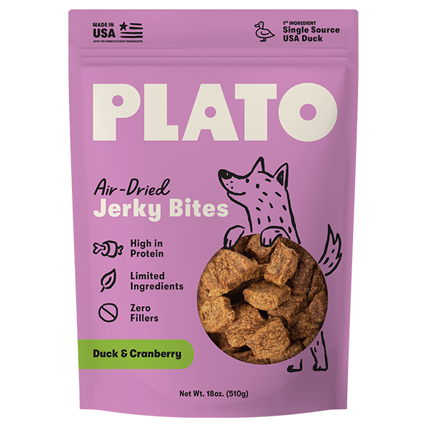 Plato - Dog - Jerky Bites Duck with Cranberry