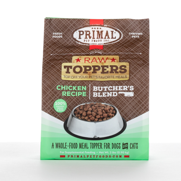 Primal - Cat & Dog - Raw Topper Butcher's Blend Chicken Recipe