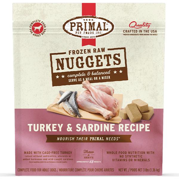 Primal - Dog - Turkey & Sardine Nuggets
