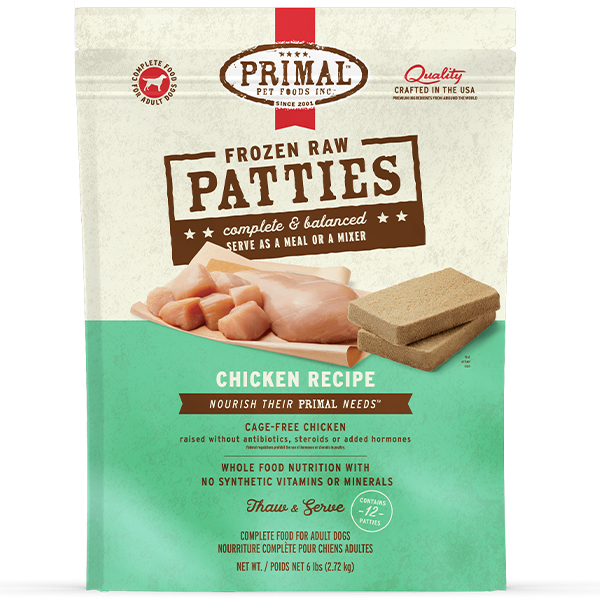Primal - Dog - Chicken Patties
Rich text editor

