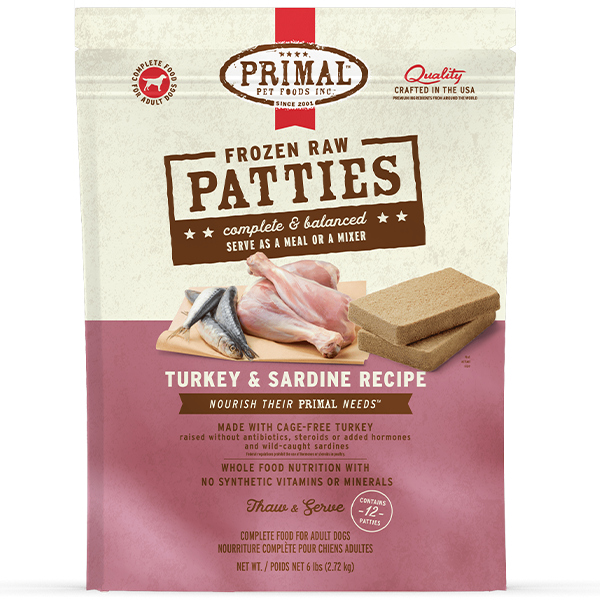 Primal - Dog - Turkey & Sardine Patties