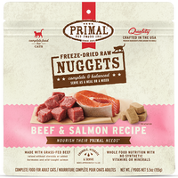 Primal - Cat - Freeze Dried Raw Nuggets Beef & Salmon Recipe