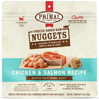 Primal - Cat - Freeze Dried Raw Nuggets Chicken & Salmon Recipe